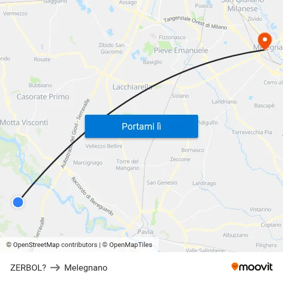ZERBOL? to Melegnano map