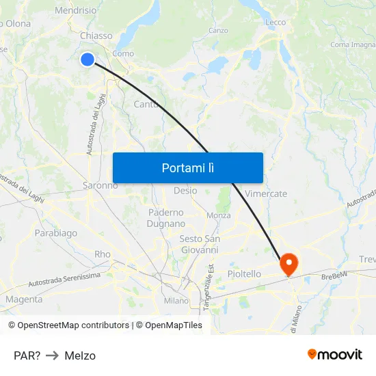 PAR? to Melzo map