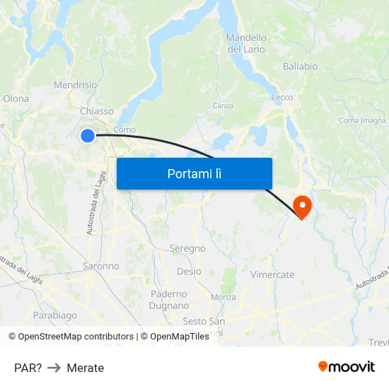 PAR? to Merate map