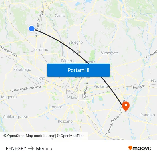 FENEGR? to Merlino map