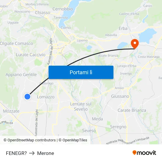FENEGR? to Merone map