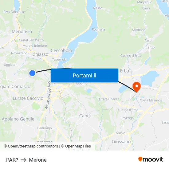PAR? to Merone map