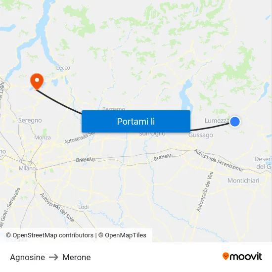Agnosine to Merone map