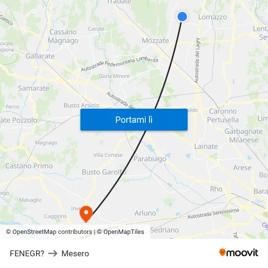 FENEGR? to Mesero map
