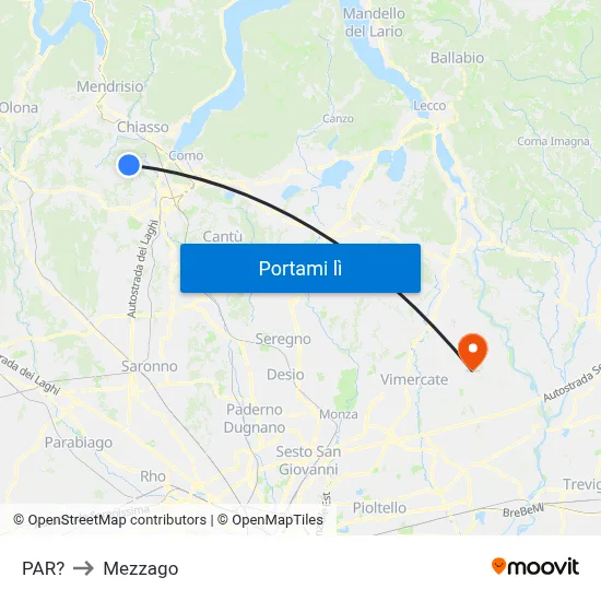 PAR? to Mezzago map