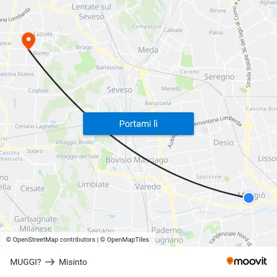 MUGGI? to Misinto map