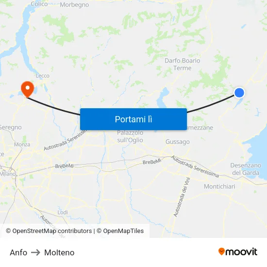Anfo to Molteno map
