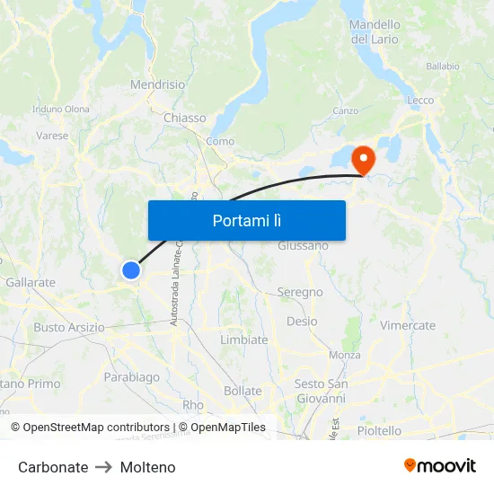 Carbonate to Molteno map