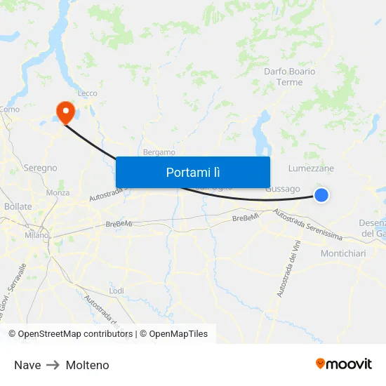 Nave to Molteno map