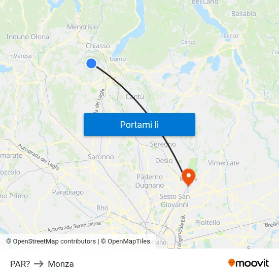 PAR? to Monza map