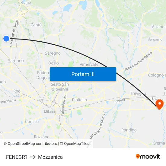 FENEGR? to Mozzanica map