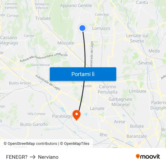 FENEGR? to Nerviano map