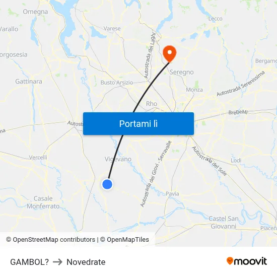 GAMBOL? to Novedrate map