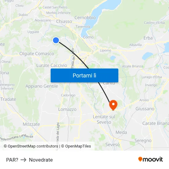 PAR? to Novedrate map