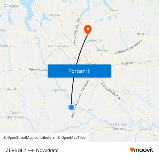 ZERBOL? to Novedrate map