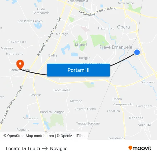 Locate Di Triulzi to Noviglio map