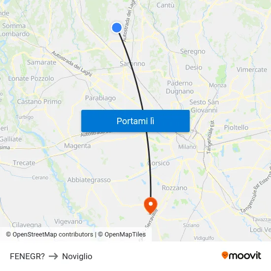 FENEGR? to Noviglio map
