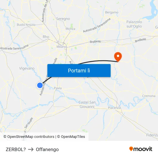 ZERBOL? to Offanengo map