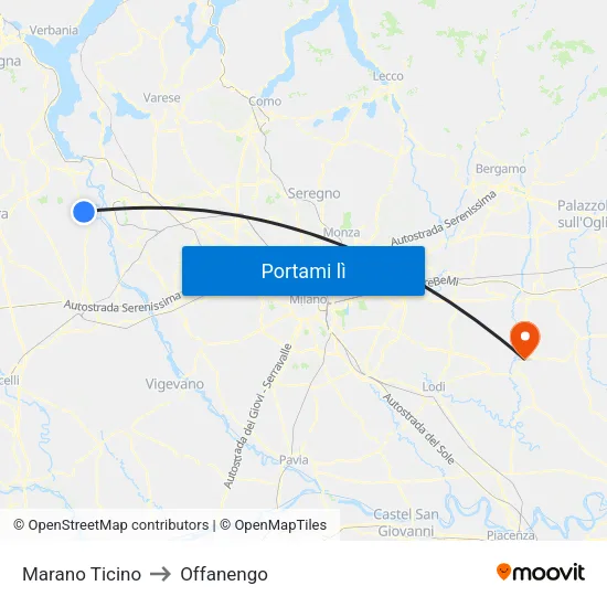 Marano Ticino to Offanengo map