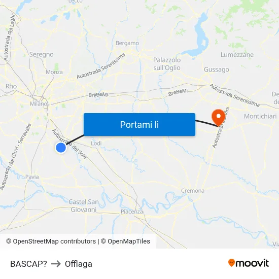 BASCAP? to Offlaga map