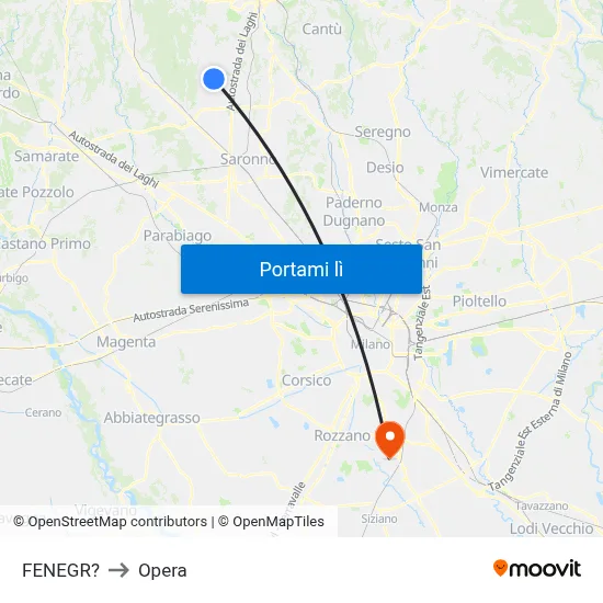 FENEGR? to Opera map