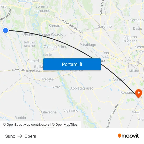 Suno to Opera map