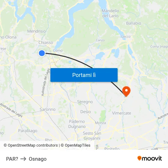 PAR? to Osnago map
