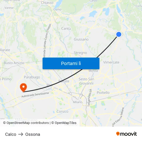 Calco to Ossona map