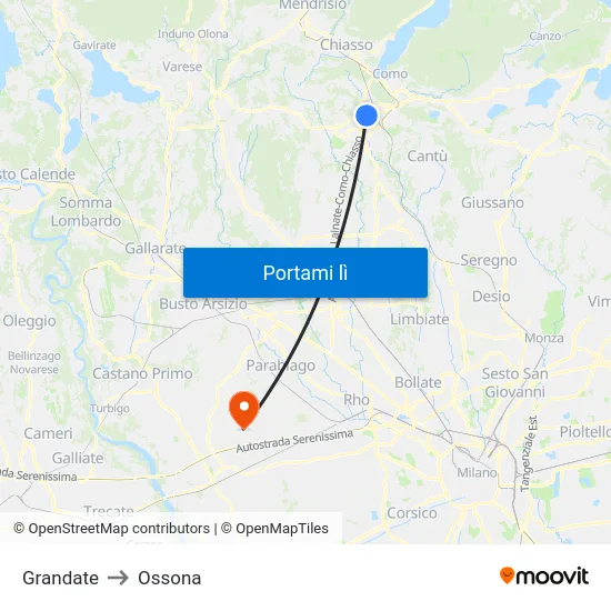 Grandate to Ossona map