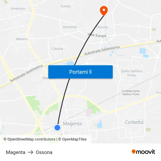 Magenta to Ossona map