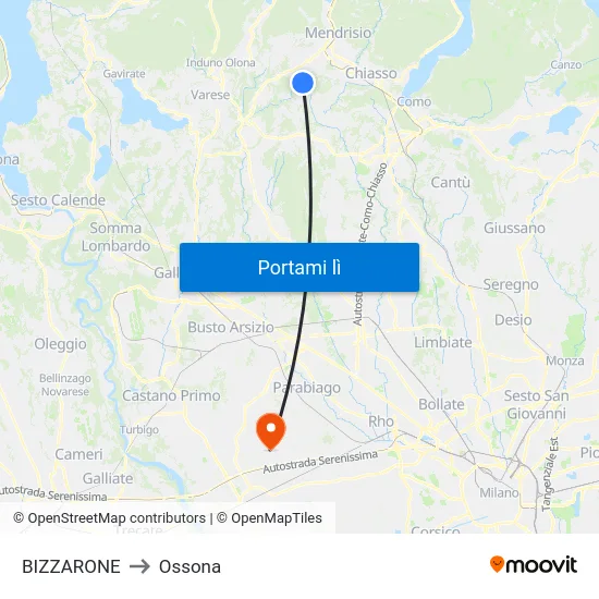 BIZZARONE to Ossona map
