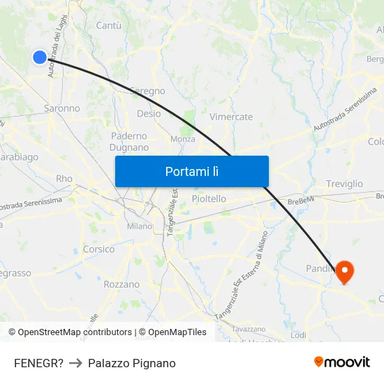 FENEGR? to Palazzo Pignano map