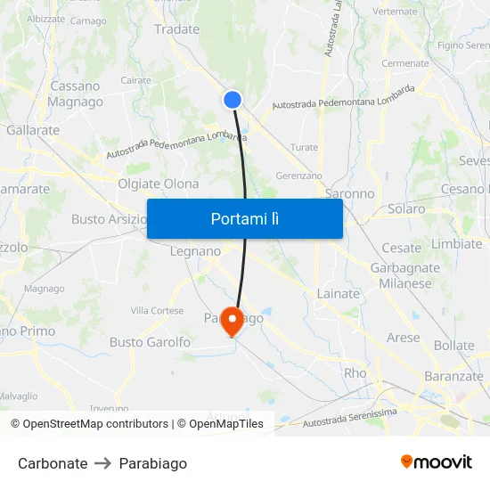 Carbonate to Parabiago map