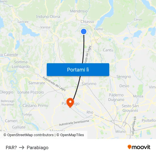 PAR? to Parabiago map