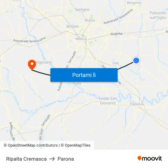 Ripalta Cremasca to Parona map