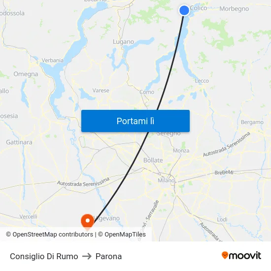 Consiglio Di Rumo to Parona map