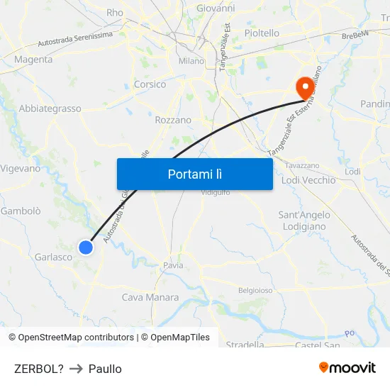ZERBOL? to Paullo map