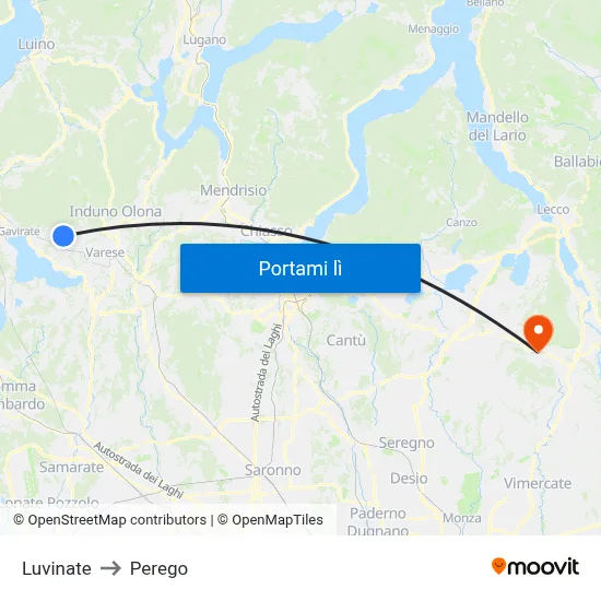 Luvinate to Perego map