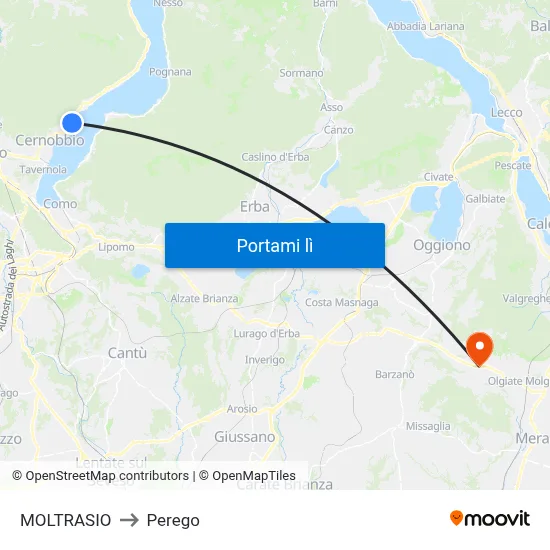 MOLTRASIO to Perego map