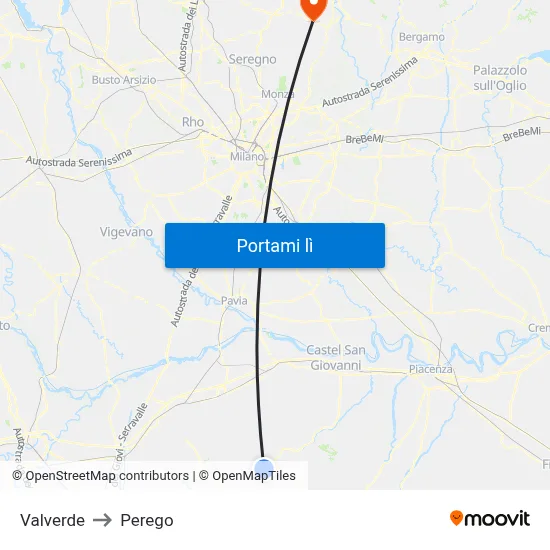 Valverde to Perego map
