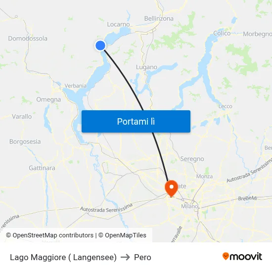 Lago Maggiore ( Langensee) to Pero map