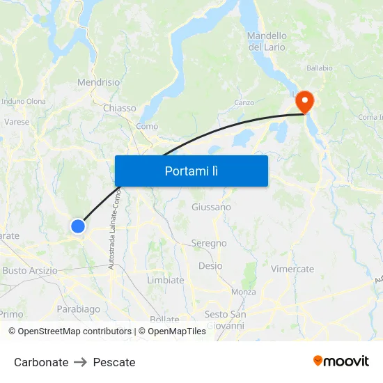 Carbonate to Pescate map