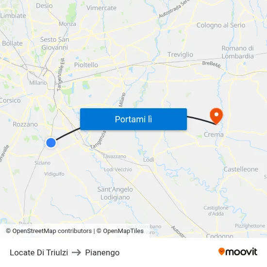 Locate Di Triulzi to Pianengo map