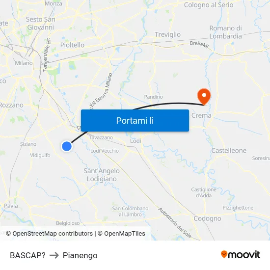 BASCAP? to Pianengo map