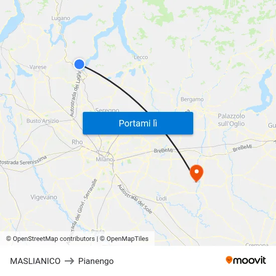 MASLIANICO to Pianengo map