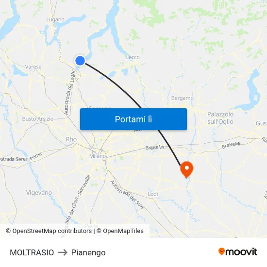 MOLTRASIO to Pianengo map