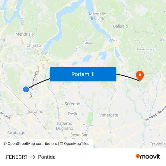 FENEGR? to Pontida map