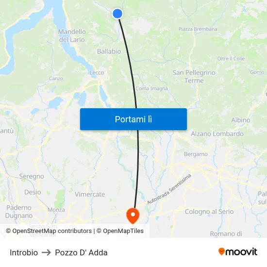 Introbio to Pozzo D' Adda map