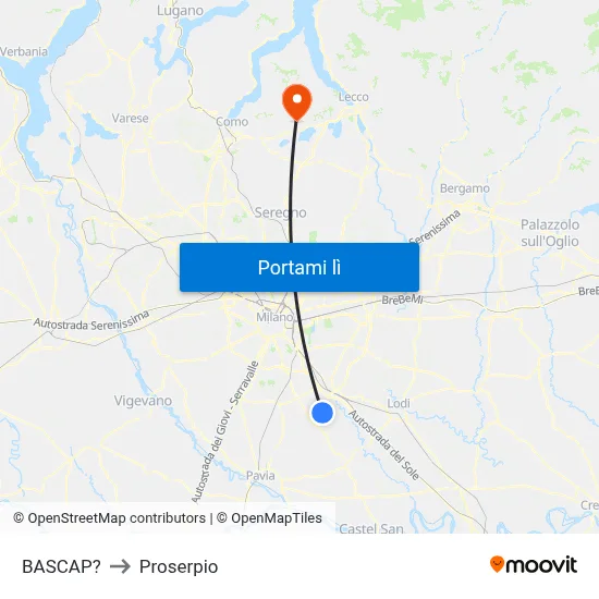 BASCAP? to Proserpio map
