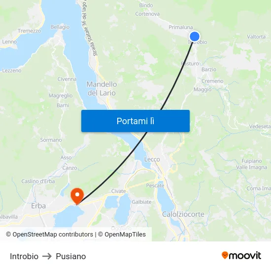 Introbio to Pusiano map
